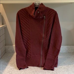 Burgundy Wool Athleta sweater